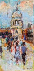 St Paul's Millenium Köprüsü'nden by Sylvia Paul